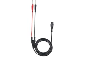 BNC Male to Banana Plug P1203 Coaxial Cable Oscilloscope Test Lead 120 cm + 8 Pieces Silicone Protective Circles