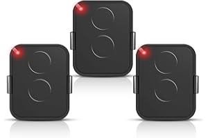 EFFDRDFS Lot de 3 Télécommande Compatible Nice Era ONE2/ON2E/ON4E/ON1E,433,92 MHz Télécommande Porte de Garage,Rolling Code,2 Canaux(Noir)