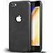 Produktbild Conie Basic Schutzhülle kompatibel mit iPhone 8, Schwarzes PU Leder Case Innenseite weich gefüttert Handy Hülle Backcover
