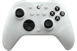 GuliKit ES Pro Controller Per PC/Switch 2, Con TMR Joysticks, 950mAh Batteria, 3 Modalità-Bluetooth,Cavo e Hyperlink Per PC/Switch &Switch 2 /iOS/macOS,Bianco