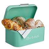 GranRosi Brotkasten - kompakte Metall Brotbox zur...