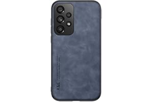 Kepuch Silklike Funda para Samsung Galaxy A33 5G - Case Carcasa Placa de Metal Incorporada para Samsung Galaxy A33 5G - Azul