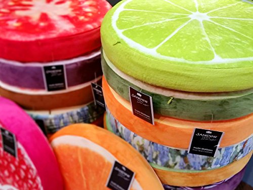SANDINI Sitzkissen/ Obstkissen/ Fruchtkissen/ 3D-Dekokissen mit Fotodruck – GROSSE AUSWAHL – Hochwertige Sitzauflage/ Sitzkissen für Stühle, Hocker, Bänke oder Sessel – Eyecatcher für Garten/ Terrasse/ Wohnräume – Dekoration/ Geschenk/ Geschenkidee – ca. 38 x 6 cm - 4