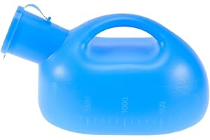 Healifty Urinoir Portable Homme 2 Litres Avec Couvercle Anti-Odeur Poignée Ergonomique Léger En Pe Pour Voyage Extérieur Urgences