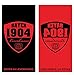 Produktbild Bayer 04 Leverkusen Wende Retro Handtuch (50x 100cm Handutch, schwarz/rot)