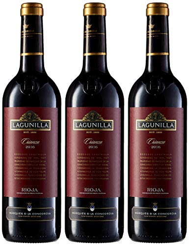 Lagunilla - Vino Tinto Crianza Botella 750 ml - [paquete de 3]