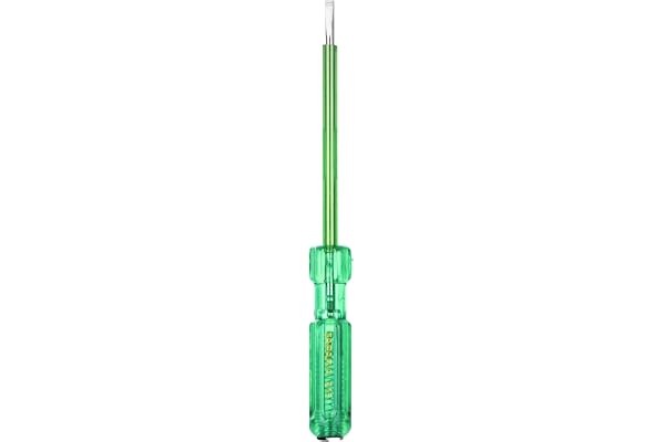 Taparia 815 Tester Neon Glow Light Green Colour 180 mm PVC Insulated Sleeve withstands upto 2000 V DC Comfort Grip Suitable for Electrical, Home, DIY and Professional