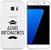 Produktbild Samsung Galaxy S7 Edge Hülle von licaso® für das Galaxy S7 Edge aus TPU Silikon Adios Bitchachos Mustache Bart Graduate Abschluss Bitch Muster ultra-dünn schützt Dein Samsung Galaxy S7 Edge & ist stylisch Schutzhülle Bumper in einem (Samsung Galaxy S7 Edge, Adios Bitchachos)