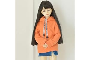 XIDONDON 30 CM / 45 CM / 60 CM Ropa de muñeca 1/3 1/4 1/6 Accesorios de muñeca BJD BJD SD DIY Moda con Capucha Juguetes Ropa de muñecas (Orange,1/3)
