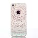 Produktbild iPhone SE Handyhülle, iPhone 5 Hülle, iPhone 5S Schutzhülle, MUTOUREN Durchsichtig TPU Silikon Case Cover Ultradünne Etui Crystal Transparent Weich Flexibel Rückdeckel Kratzfeste Stoßdämpfende Indische Sonne Henna Mandala, Blau