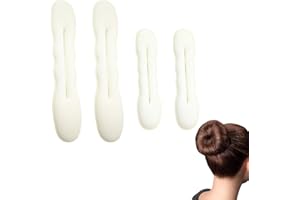 TEOZBLU 4 Piezas Conjunto De Donas Para Cabello, ArtíCulo MáGico Para Recoger El Cabello RáPida,Herramienta Para Trenzar El Cabello, Accesorios Pelo Mujer, MoñOs Accesorios