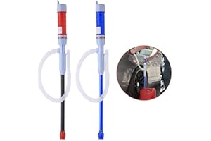 Alecony Elektrische Benzinpumpe, Tragbare Kraftstoffpumpe Kanisterpumpe Umfüllpumpe Absaugpumpe für Flüssigkeiten Benzin Diesel Öl Wasser, Wasserpumpe Siphon Pumpe Batteriepumpe (Mehrfarbig)