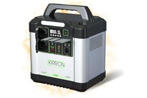 KIRRON – Island 1500 Tragbare Powerstation I 1456Wh Kapazität I max. Leistung 4000W 230V I 17Kg Leichtgewicht I LiFePO4 Batterie I Notstromaggregat, Stromspeicher für Balkonkraftwerk oder Camping