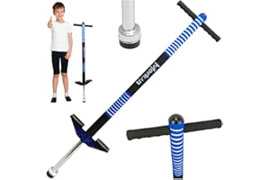 Merkan Pogo Stick, Jump Stick, Springen, Muster für Kinder, Jungen und Mädchen, Lenker aus Weichschaum, 5+, bis 70 kg