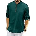 ROYALSCOUT Men's Cotton Polyester Blend Full Sleeve Short Kurta Perfect for Office Gatherings, Festive Dressing, or Traditional Looks