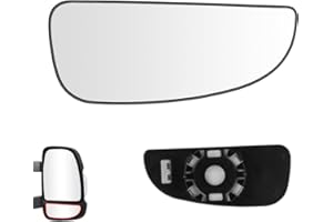 SENZEAL Vetro Specchio Retrovisore Riscaldabile Lato Passeggero per Fiat Ducato Citroen Jumper Peugeot Boxer 2006-2023 (Inferiore Destro)