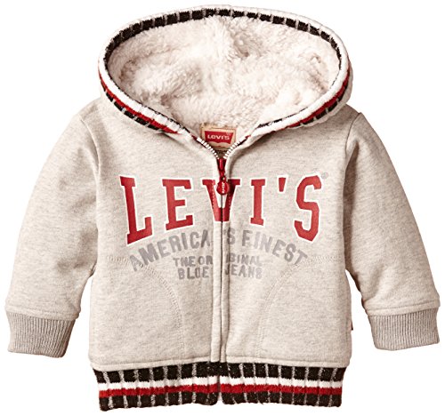 Levi's Kids Baby Boys FURLY Full Hoodie, Blue (vapor Blue 21), 6-9 Months