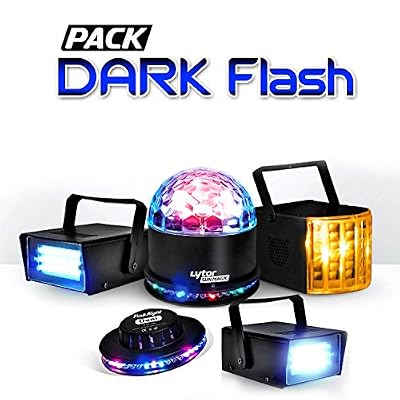 Lytor Pack Dark FLASH 5 Effets Derby Zirkus + SunMagic ASTRO/UFO + 2 Strobes + Ovni