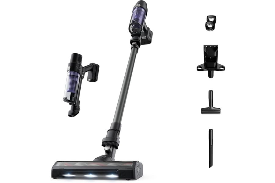 Rowenta X-Pert 7.60 Essential, Powerful Wireless Vacuum Cleaner, Wireless Electric Broom with LED Lights, Easy to Clean, Up to 45 Min Autonomy, 140 W, RH6A33