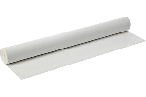 Papstar GmbH 12542 - Mantel de Papel con Relieve de Damasco (50 x 1 m), Color Blanco