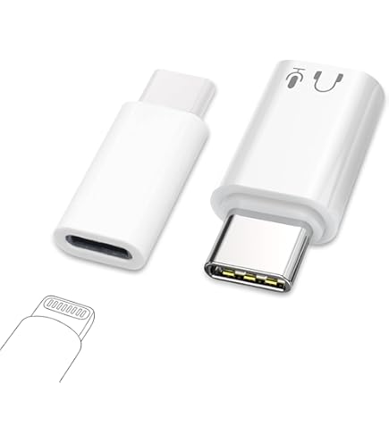 Puiseno Lot De 2 Adaptateurs Lightning Vers USB C Pour Casque D