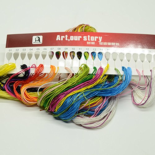 Yontree Kreuzstich Stickerei DIY Handarbeit Stickpackung Set vom Baum des Lebens - 5
