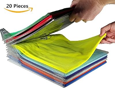 Nifogo Organiseur de Vêtements Placards - Chemise Fichier Rangements - Taille Standard (20 Pieces)