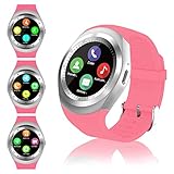 【Vibración de Notificación】: el smartwatch vibra para avisarle si su teléfono inteligente recibe una llamada, un SMS o mensajes de la aplicación como Facebook, Twitter, WhatsApp, LinkedIn, Instagram, messenger, etc., para que nunca se pierda llamadas y mensajes importantes. . El nombre de la persona que llama y una parte del contenido se mostrarán en la pantalla. (Nota: esta función solo está disponible para teléfonos Android, no funciona para iPhone)