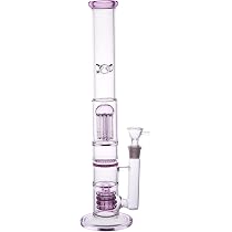 Kit Perc Bubbler Dab Rig En Verre 18mm - Tuyau Récepteur Cendres Avec Tige Inférieure 18.8mm Et Bol 14mm (Clair)