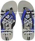  s.Oliver Unisex-Kinder 5-5-47104-32 816 Pantoletten Blau (Blue Comb 816), 32 EU