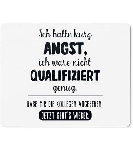 JUNIWORDS Mauspad 'Ich Bin Krankenschwester' – 23x19 Cm, Rutschfest, Made In Germany