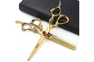 AXEMOORE Herramientas profesionales del estilo del pelo del pelo de las tijeras de 6 pulgadas (2pcs) (2pcs)