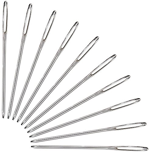 Faburo 50er Maschenmarkierer Stricken Mit 10er Edelstahl Stricknadeln ,Maschenmarker Klein Häkeln Ringe für Handarbeiten - 6
