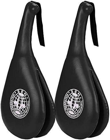 2 Packs Kick Target Pads YummyBuy Taekwondo Kick Pads Kickboxing Target Karate Kickboxing Kicking Paddle Martial Arts Equipment Punch Pads (Black)