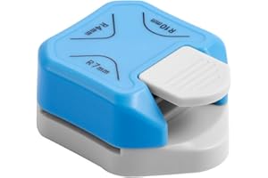 FUYOAL 3 Way Corner Rounder Punch, 4mm,7mm,10mm,3 in 1 Corner Cutter Corner Paper Punch for Card Making Scrapbooking Paper Craft (blue)