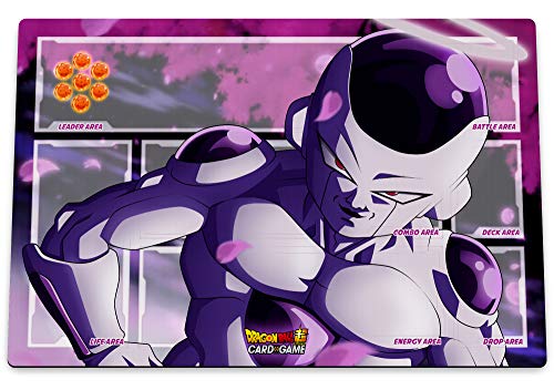 Kanto Factory Playmat Premium Dragon Ball Super spécialement créé pour Le TCG DBS Terrain de Jeux Haut de Gamme Freezer / Frieza.