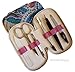 VAMA Beauty Luxury Leather Ladies Manicure Travel Set with Solingen Tools
