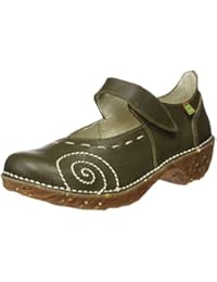 El Naturalista N095 Soft Grain Yggdrasil, Zapatos de Tacón con Punta Cerrada para Mujer