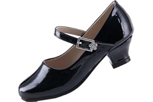 EIGHT KM EKM7015 Filles Talons Bas Mary Jane Robe Formelle Pompes Paillettes Scintillantes Chaussures