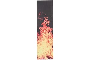 Venom Skateboards Griptape Pro Bande antidérapante longue durée pour skateboards 22,9 x 83,8 cm – Bande antidérapante pour skateboard – Accessoires de skateboard – Flammes