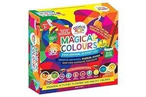 Genius Box - Play some Learning 7 in 1 Activity & Learning Kit for Children Age 3 Years and Up : Magical Colours Educational Activity Kit