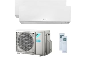 Climatiseur Daikin Bluevolution Dual Split Inverter inverseur série Perfera FTXM R-32 7000 + 12000 avec 2MXM40M