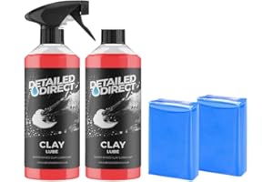 DetailedOnline 2 Clay Bars + 2x 500ml Strawberry Clay Lube Kit Car Detailing Valeting Kit