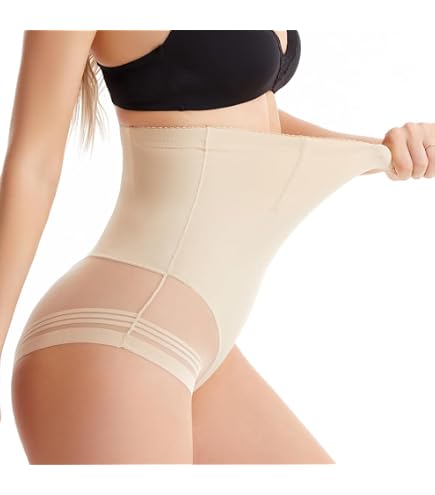 Culotte Gainante Taille Haute - Nylon Sans Coutures - Ventre Plat Invisible Sous Les Vêtements - Pour Femme