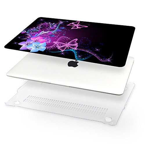 Batianda MacBook Pro 13 Gehäuse 2016,Schmetterlings-Reihe Design Hard Case Tasche für MacBook Pro 13 Zoll mit / ohne Touch Bar (Modelle: A1706 & A1708) – M539 - 3
