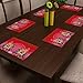 SEJ Abstract Orange HD Digital Premium 12 by 18 inches Table Mats ( Set of 6 ) RS.799.00