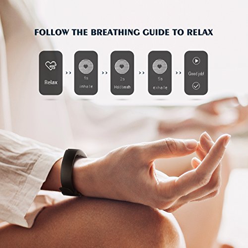 Mpow Fitness Tracker IP67, Braccialetti Fitness Contapassi da Polso Conta Calorie e Cardiofrequenzimetro, Bracciale Bluetooth Activity Tracker Impermeabile IP67 Fit Watch con Cardiofrequenzimetro Contapassi Pedometro, Orologio Fitness Donna Uomo 14 Sport ModalitÃ , Monitoraggio Calorie, Notifiche Chiamate/SMS/Whatsapp per Android e iOS, Nero