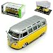 Produktbild Bburago Volkwagen T1 Gelb mit Silber Metallic Samba Bully Bus 1950-1967 1/32 Modell Auto mit individiuellem Wunschkennzeichen