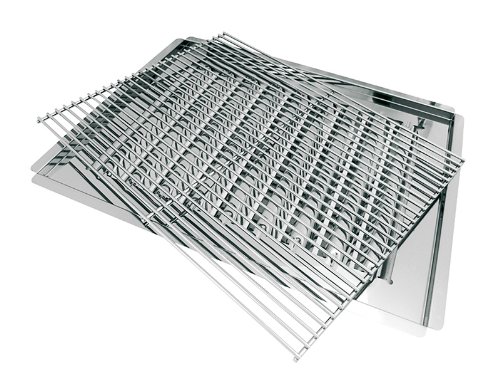 Activa Grillrost, Brennerabdeckung und Fettauffangschale, Silber