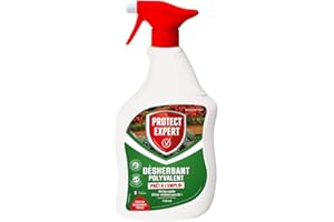 PROTECT EXPERT Pulvérisateur Désherbant - Prêt À L'Emploi - Polyvalent - Effets Visibles Sous 2h PROHERBIOPAL750N